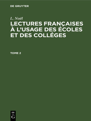 cover image of L. Noël